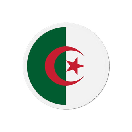 Aimant Rond Drapeau de l'Algérie en plusieurs tailles - Pixelforma