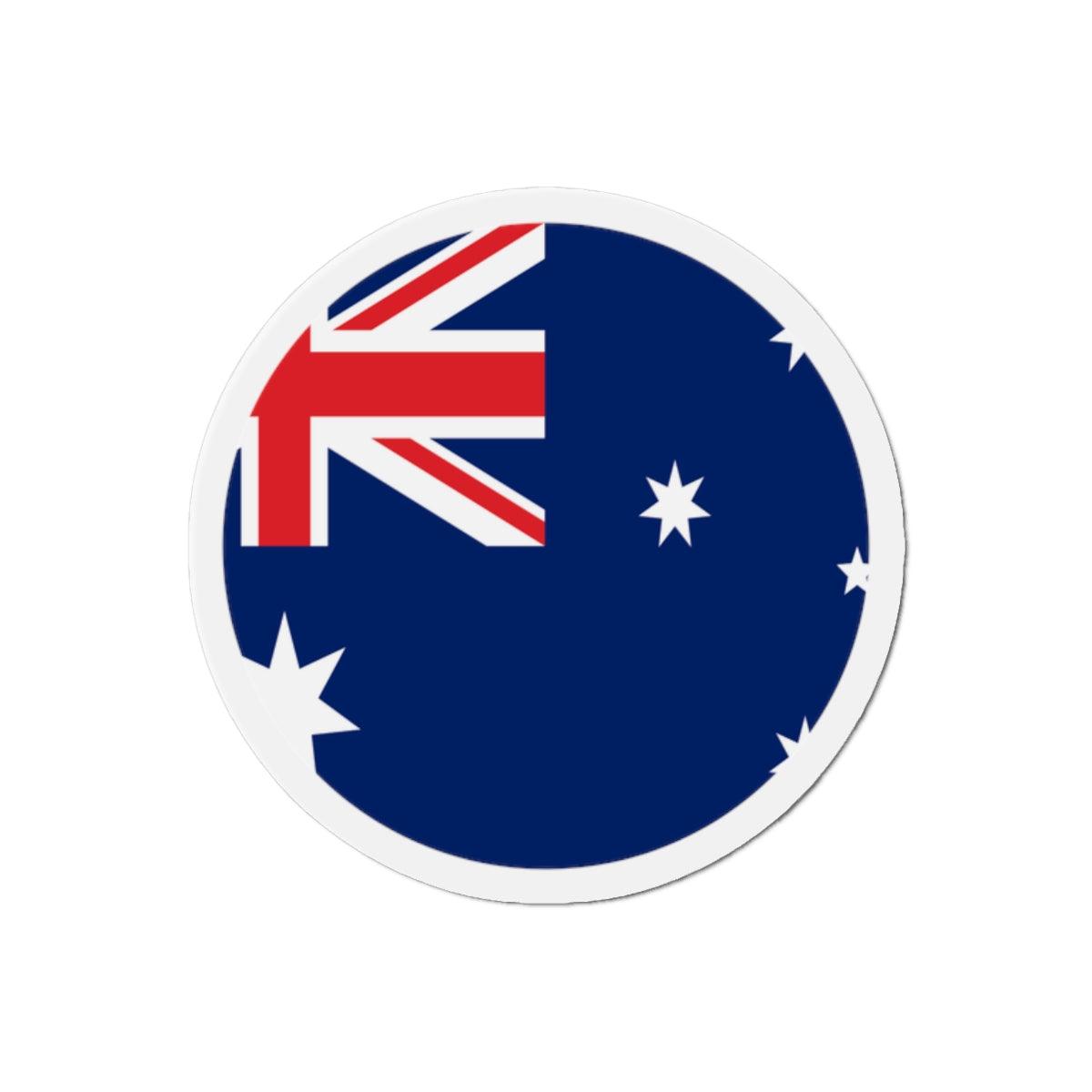 Aimant Rond Drapeau de l'Australie en plusieurs tailles - Pixelforma 