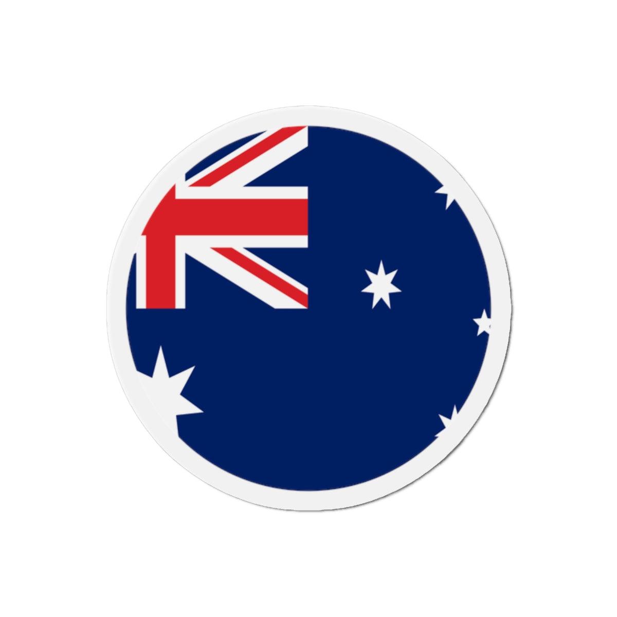 Aimant Rond Drapeau de l'Australie en plusieurs tailles - Pixelforma