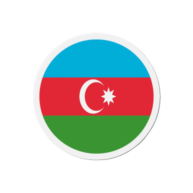 Aimant Rond Drapeau de l'Azerbaïdjan en plusieurs tailles - Pixelforma