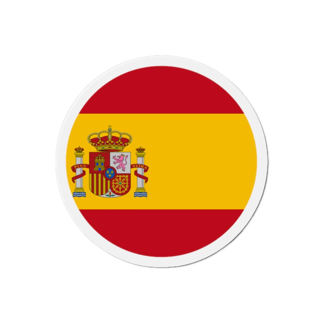 Aimant Rond Drapeau de l'Espagne en plusieurs tailles - Pixelforma 