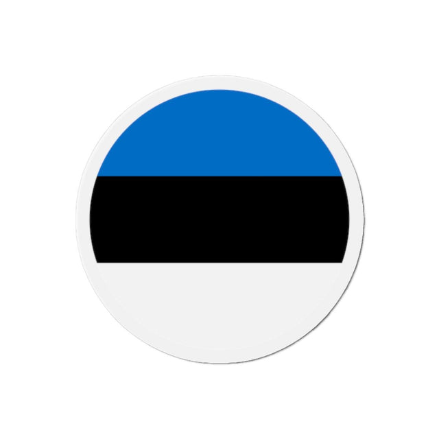 Aimant Rond Drapeau de l'Estonie en plusieurs tailles - Pixelforma 