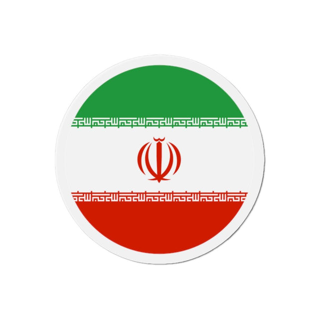 Aimant Rond Drapeau de l'Iran en plusieurs tailles - Pixelforma 