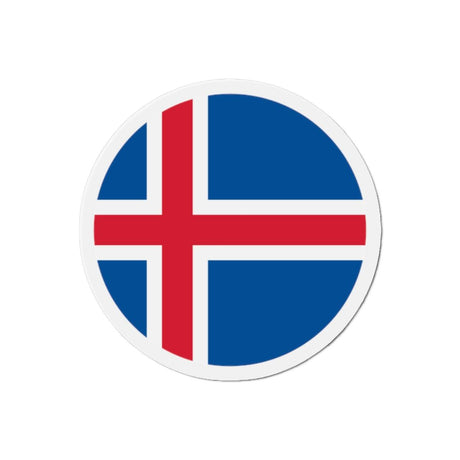 Aimant Rond Drapeau de l'Islande en plusieurs tailles - Pixelforma 