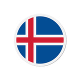 Aimant Rond Drapeau de l'Islande en plusieurs tailles - Pixelforma