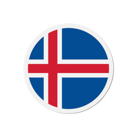 Aimant Rond Drapeau de l'Islande en plusieurs tailles - Pixelforma