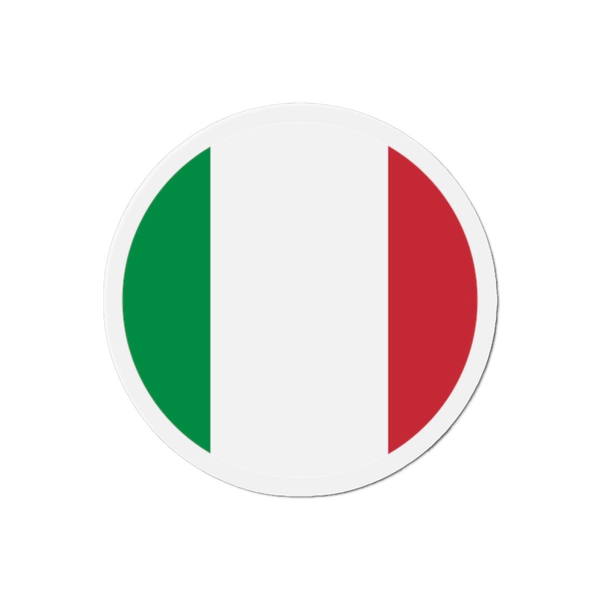 Aimant Rond Drapeau de l'Italie en plusieurs tailles - Pixelforma 