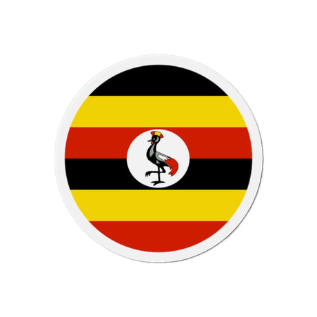 Aimant Rond Drapeau de l'Ouganda en plusieurs tailles - Pixelforma 