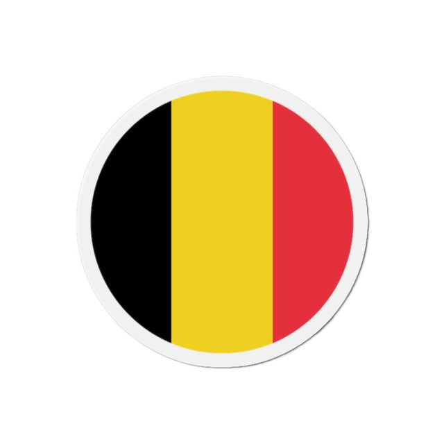 Aimant Rond Drapeau de la Belgique en plusieurs tailles - Pixelforma 