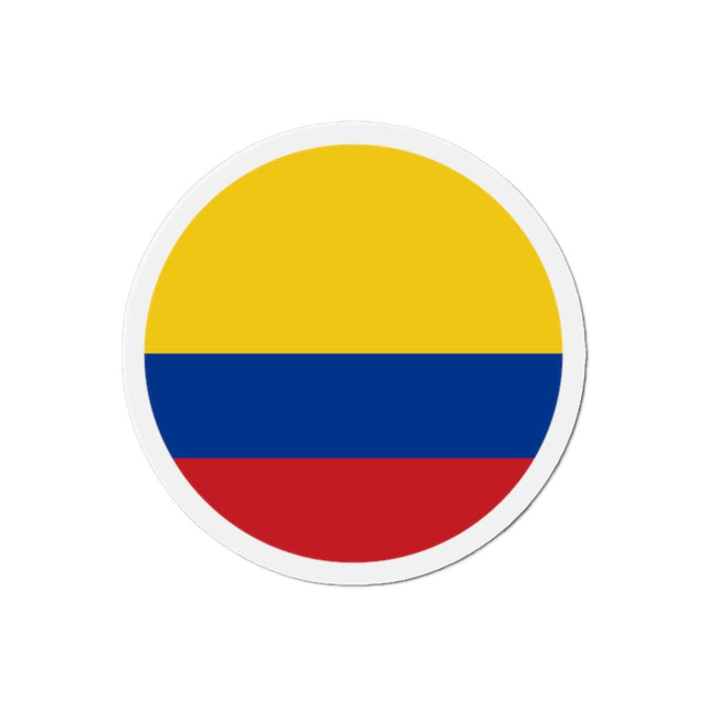 Aimant Rond Drapeau de la Colombie en plusieurs tailles - Pixelforma 
