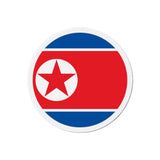 Aimant Rond Drapeau de la Corée du Nord en plusieurs tailles - Pixelforma 