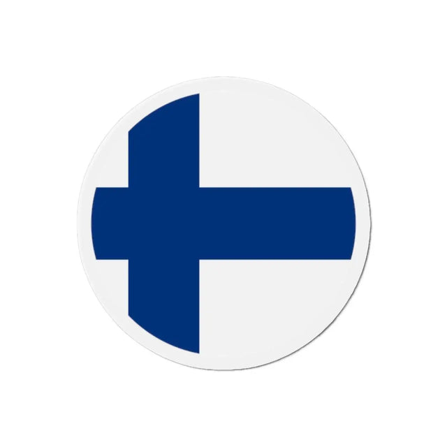 Aimant Rond Drapeau de la Finlande en plusieurs tailles - Pixelforma 