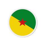 Aimant Rond Drapeau de la Guyane en plusieurs tailles - Pixelforma 