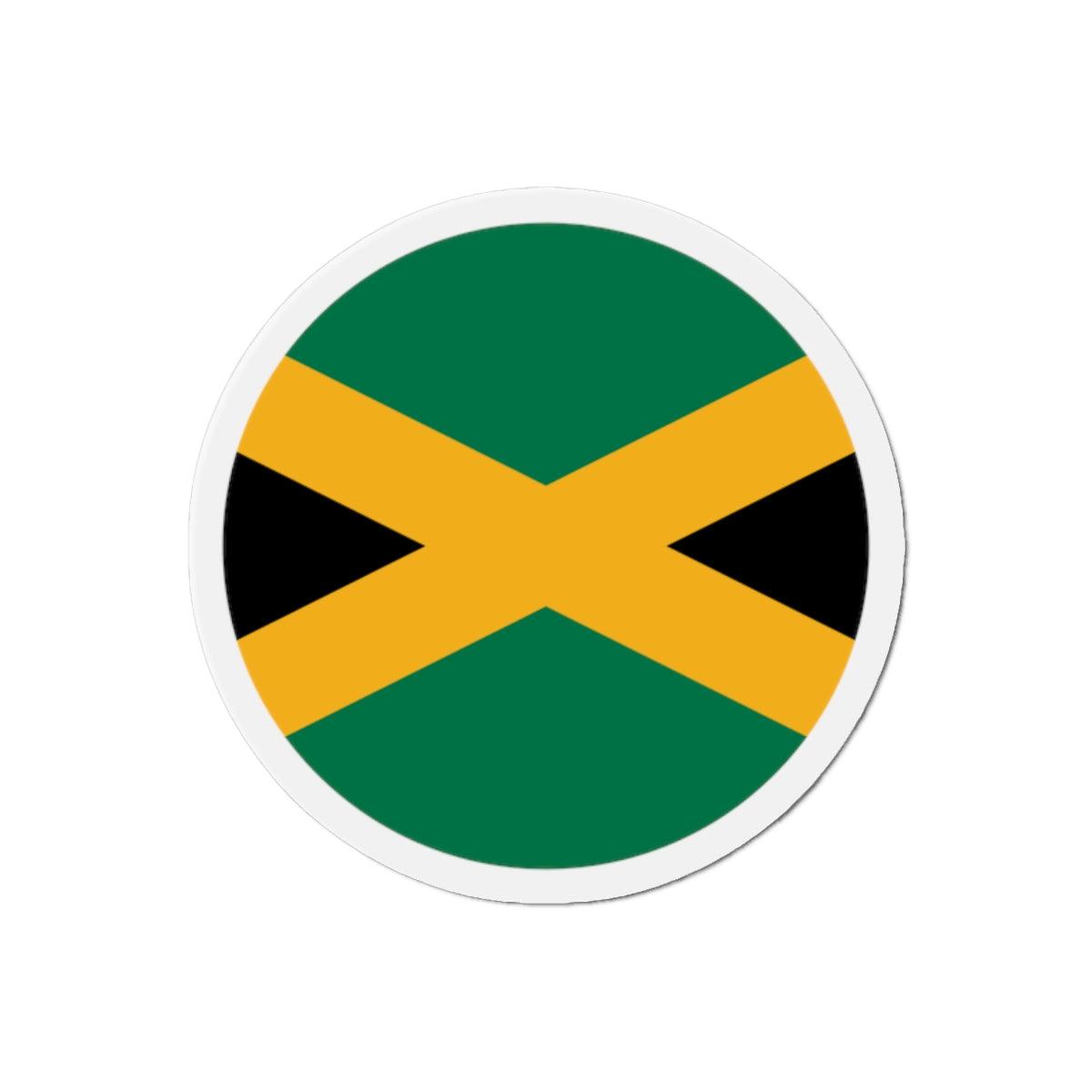 Aimant Rond Drapeau de la Jamaïque en plusieurs tailles - Pixelforma 