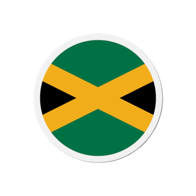 Aimant Rond Drapeau de la Jamaïque en plusieurs tailles - Pixelforma 