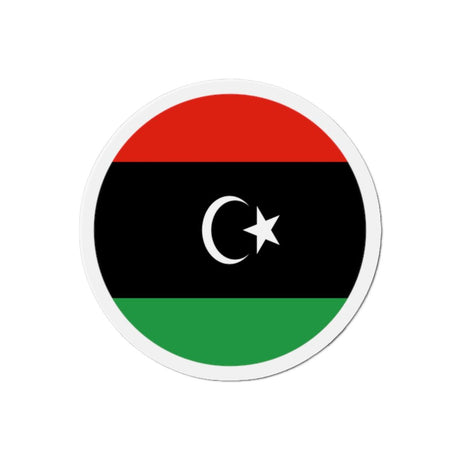 Aimant Rond Drapeau de la Libye en plusieurs tailles - Pixelforma 