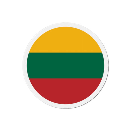 Aimant Rond Drapeau de la Lituanie en plusieurs tailles - Pixelforma 