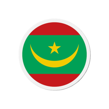 Aimant Rond Drapeau de la Mauritanie en plusieurs tailles - Pixelforma 