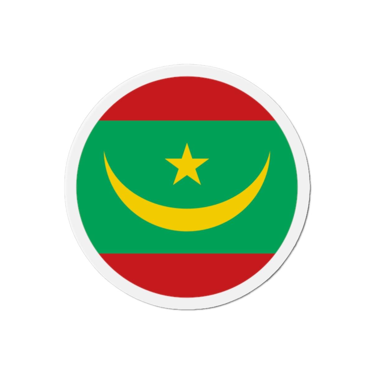 Aimant Rond Drapeau de la Mauritanie en plusieurs tailles - Pixelforma