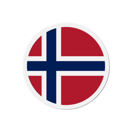 Aimant Rond Drapeau de la Norvège en plusieurs tailles - Pixelforma 