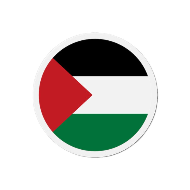 Aimant Rond Drapeau de la Palestine en plusieurs tailles - Pixelforma