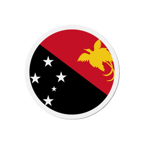 Aimant Rond Drapeau de la Papouasie-Nouvelle-Guinée en plusieurs tailles - Pixelforma 