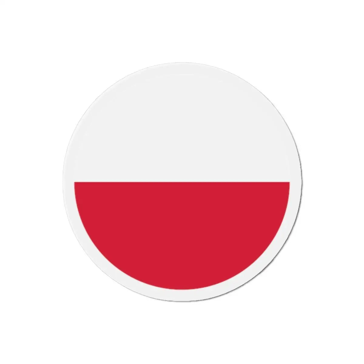 Aimant Rond Drapeau de la Pologne en plusieurs tailles - Pixelforma 