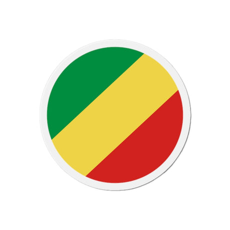 Aimant Rond Drapeau de la république du Congo en plusieurs tailles - Pixelforma 