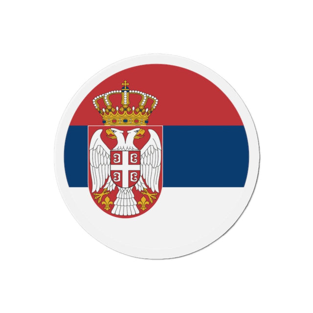 Aimant Rond Drapeau de la Serbie en plusieurs tailles - Pixelforma 