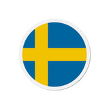 Aimant Rond Drapeau de la Suède en plusieurs tailles - Pixelforma 