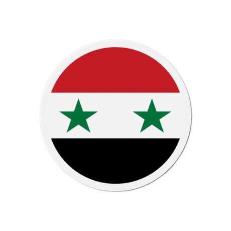 Aimant Rond Drapeau de la Syrie en plusieurs tailles - Pixelforma 