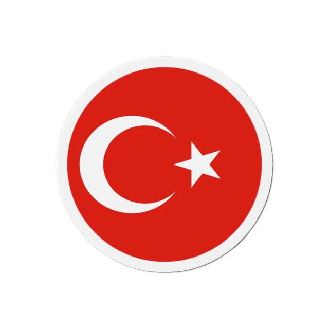 Aimant Rond Drapeau de la Turquie en plusieurs tailles - Pixelforma 