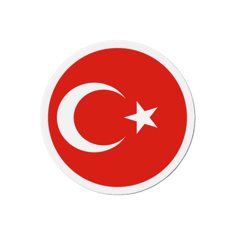 Aimant Rond Drapeau de la Turquie en plusieurs tailles - Pixelforma 