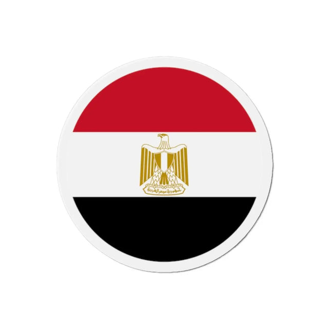 Aimant Rond Drapeau de l'Égypte en plusieurs tailles - Pixelforma 