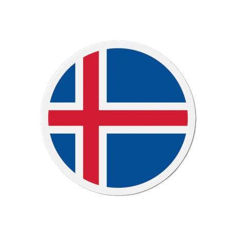 Aimant Rond Drapeau de l'Islande en plusieurs tailles - Pixelforma 