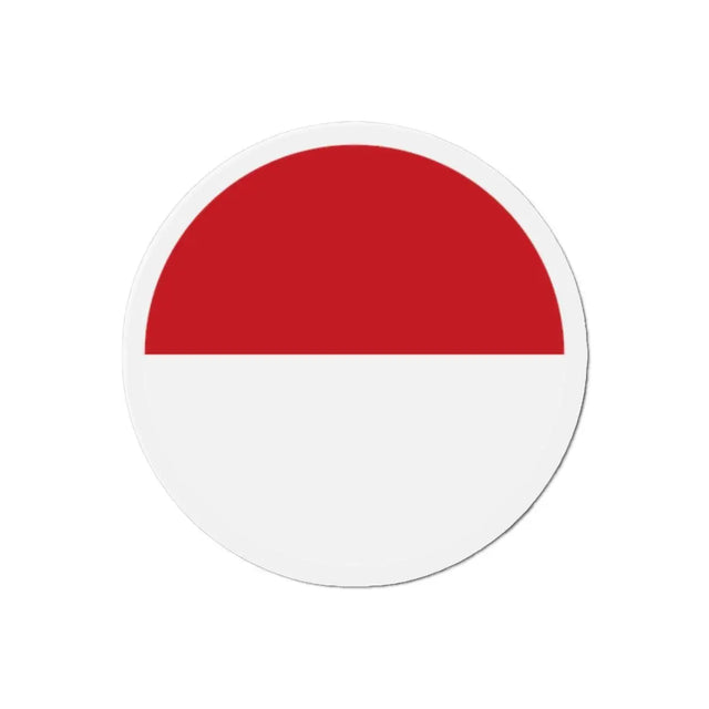 Aimant Rond Drapeau de Monaco en plusieurs tailles - Pixelforma 