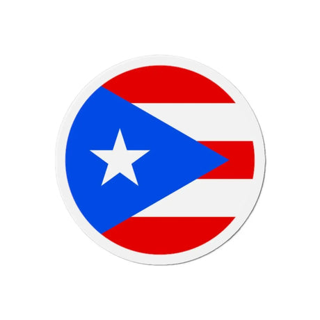 Aimant Rond Drapeau de Porto Rico en plusieurs tailles - Pixelforma 