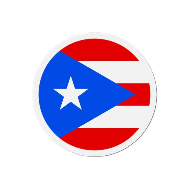 Aimant Rond Drapeau de Porto Rico en plusieurs tailles - Pixelforma 