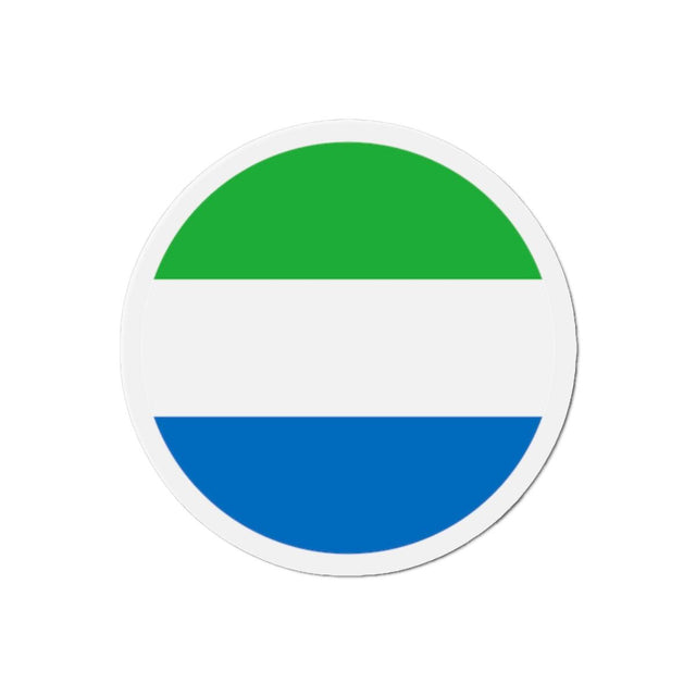 Aimant Rond Drapeau de Sierra Leone en plusieurs tailles - Pixelforma