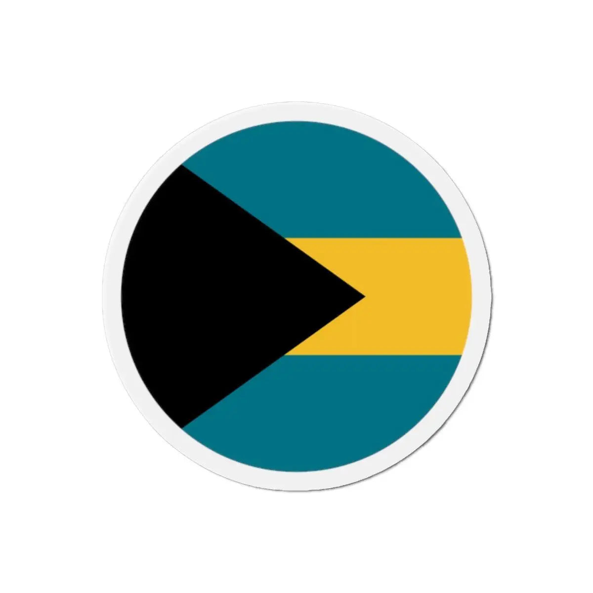 Aimant Rond Drapeau des Bahamas en plusieurs tailles - Pixelforma 