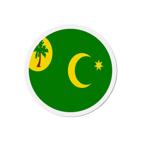 Aimant Rond Drapeau des îles Cocos en plusieurs tailles - Pixelforma