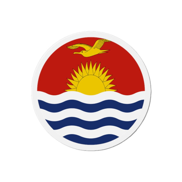 Aimant Rond Drapeau des Kiribati en plusieurs tailles - Pixelforma 