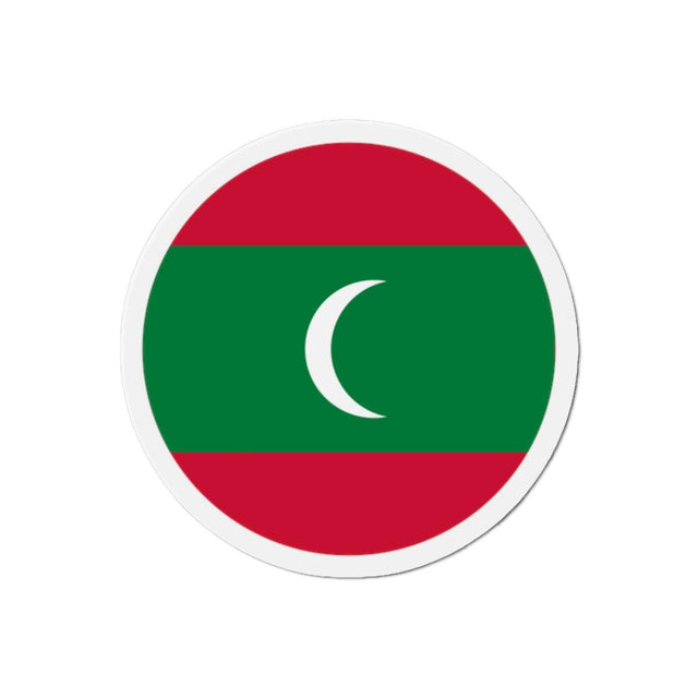 Aimant Rond Drapeau des Maldives en plusieurs tailles - Pixelforma