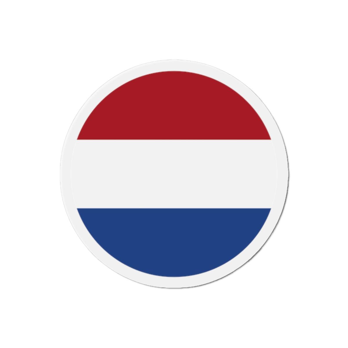 Aimant Rond Drapeau des Pays-Bas en plusieurs tailles - Pixelforma 