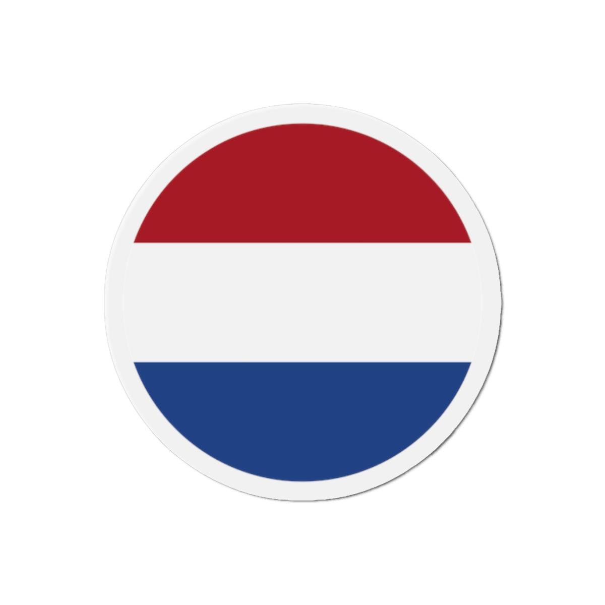 Aimant Rond Drapeau des Pays-Bas en plusieurs tailles - Pixelforma