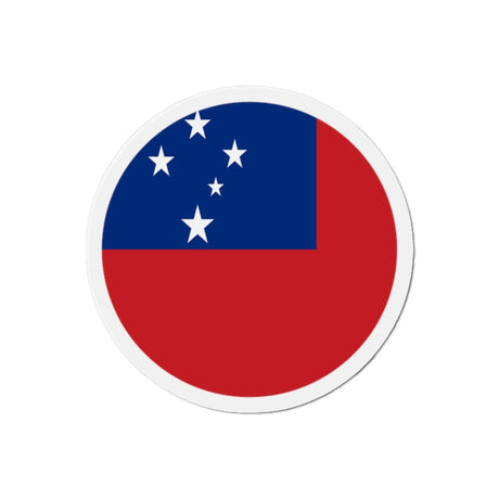 Aimant Rond Drapeau des Samoa en plusieurs tailles - Pixelforma