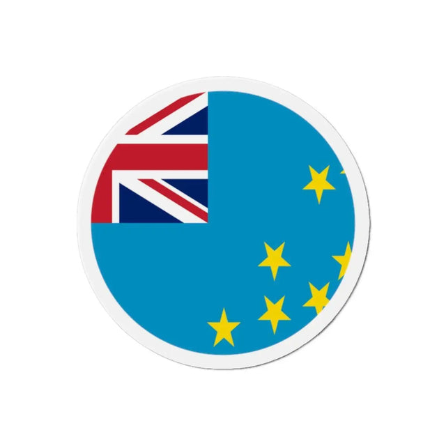 Aimant Rond Drapeau des Tuvalu en plusieurs tailles - Pixelforma 