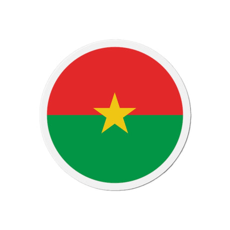 Aimant Rond Drapeau du Burkina Faso en plusieurs tailles - Pixelforma 