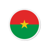 Aimant Rond Drapeau du Burkina Faso en plusieurs tailles - Pixelforma