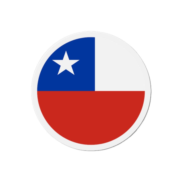 Aimant Rond Drapeau du Chili en plusieurs tailles - Pixelforma 